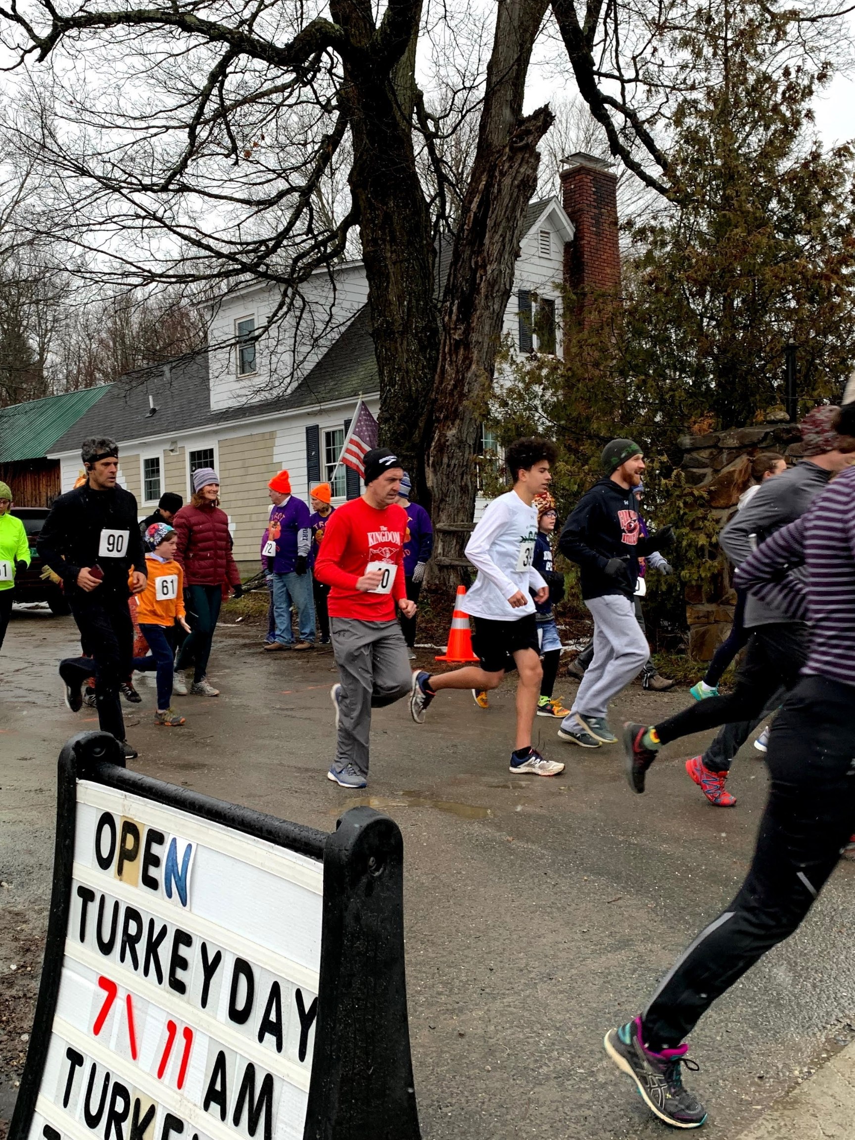 turkey trot fun run race east burke vt